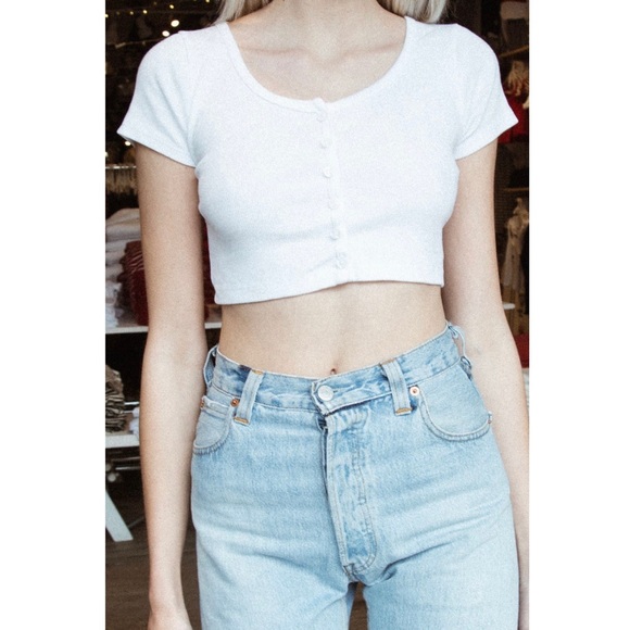 Brandy White Crop Top Promotion Off 78